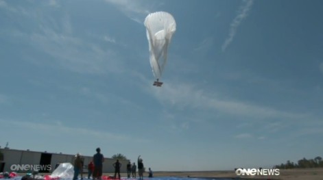 Google在新西兰试验疯狂项目 用热气球架设网