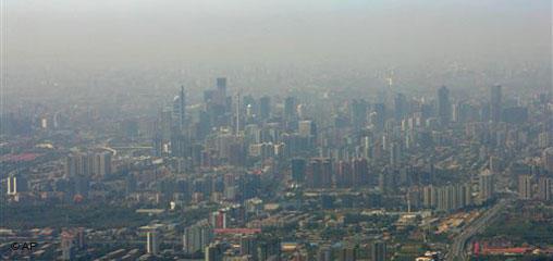 China Umweltverschmutzung Smog in Peking