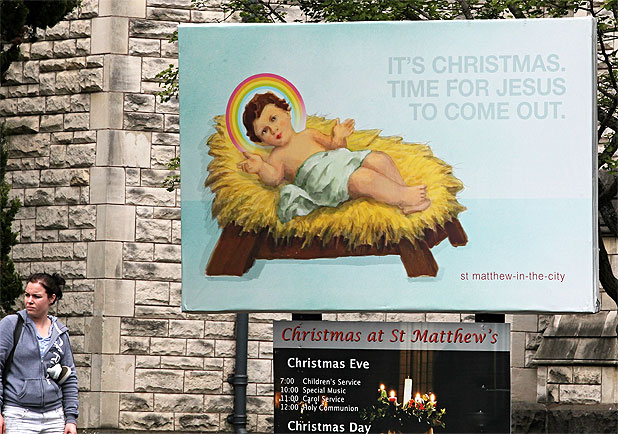 Gay Jesus billboard 